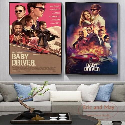 Classic Movies Baby Driver Canvas Painting Posters And Prints Pictures On The Wall Vintage Poster Decorative Home Decor Tableau