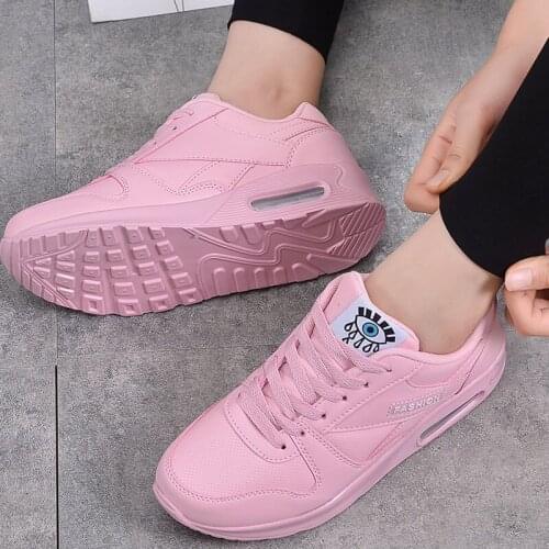 Autumn Sneakers Women Vulcanized Shoes Platform Ladies White Red Breathable Flat Lace Up Female Men Basket Femme Plus Size 44