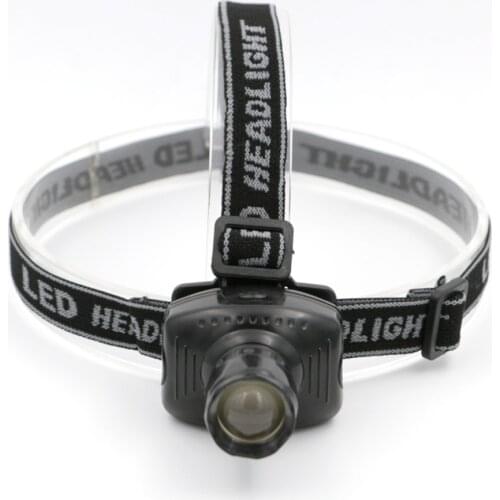 Hot selling Mini LED Zoomable Headlamp headlight 3 Mode Energy Saving Outdoor Sports Camping Fishing Head Lamp LED Flashlights