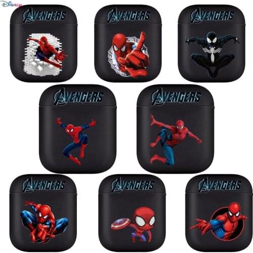 Disney Marvel Spider-Man Soft Silicone Cases For Apple Airpods 1/2 Protective Bluetooth Wireless Earphone Cover For Apple Air Po