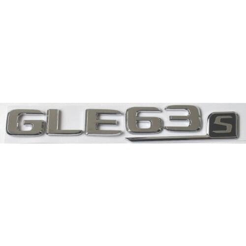 Flat Chrome Letters GLE63s Trunk Emblems Badges for Mercedes GLE63 S