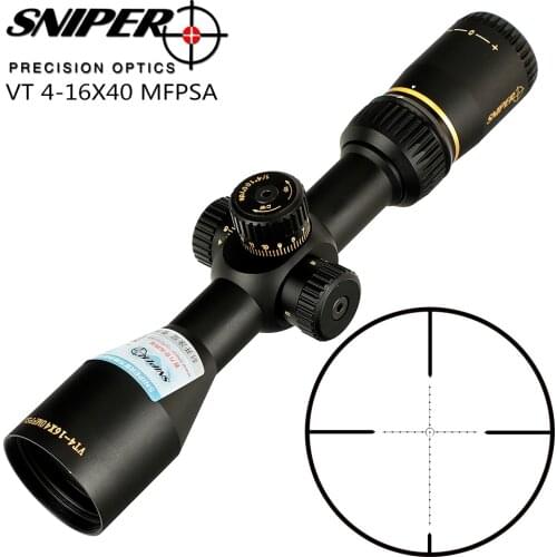 SNIPER VT 4-16X40 MFPSA First Focal Plane Hunting Rifle Scope Side AO Glass Etched Reticle Tactical Optical Sight Riflescopes