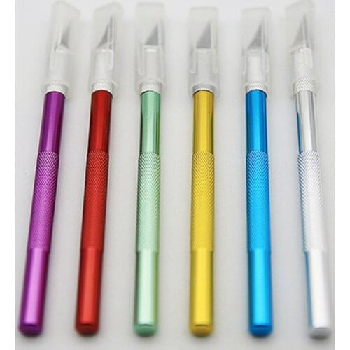 Carving Metal Scalpel Knife Tools Kit Non-Slip Blades Mobile Phone PCB DIY Repair Hand Tools