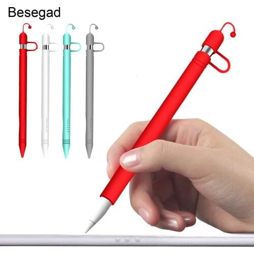 Silicone Protective Cover Set Nib Cover Cable Adapter Tether Pencil Case Cap Holder for Apple iPad Pro 12.9 10.5 9.7 Pencil