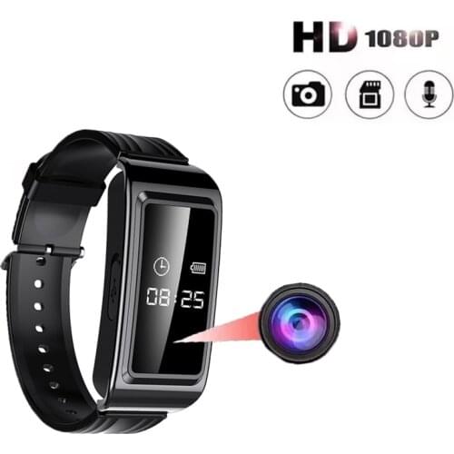 Smart Watch Mini Camera Oculta Cam Wristband SmartWatch 1080P HD Video Recording Micro Sports Voice Recorder Bracelet Camcorder