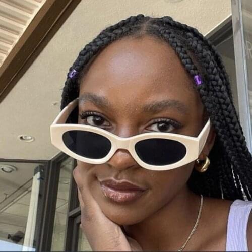 Super Cute White Cat Eye Sunglasses Women Fashion European Luxury Small Frame Sun Glasses 2021 Female Elegant Shades