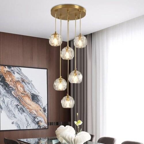 Modern Luxury Crystal Chandelier Lighting LED Light For Living Room Dining Room Bedroom Indoor Light Fixtures Hanging Lamp