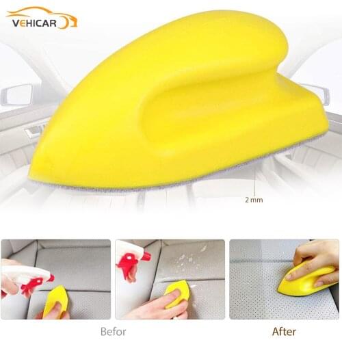 VEHICAR Car Leather Seat Care Detailing Clean Nano Brush Nano Cleaning Brush Car Felt Washing Tool Interior Cleaning Brush
