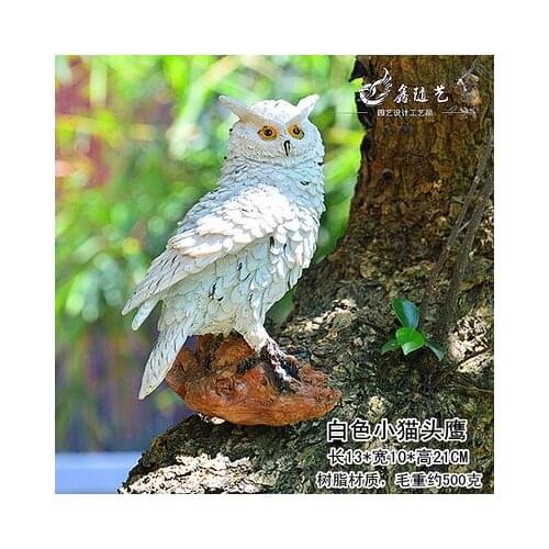 Parrot bird Adornment adornment creative gift lovable Gift resin animal model owl ornaments crafts statue home