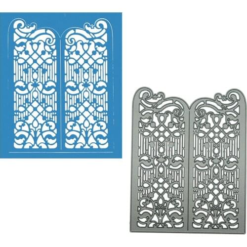 Vintage European Gate Pattern Envelope Cover Cutting Dies Scrapbooking Metal Mold DIY Invitation Card Border Punch Stencil