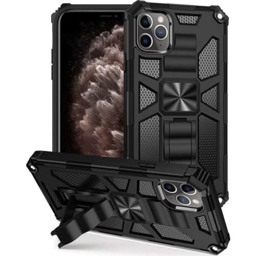 Armor Shockproof Magnetic Ring Bracket Phone Case For iPhone 11 Pro XS Max XR X 6 6S 7 8 Plus Hybrid Military Protector Cover