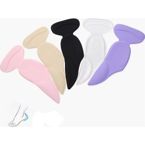 1 Pair New T-Shape Anti-slip Gel Heel Liner Grip Shoes Insert Foot Protection High Heel Pads