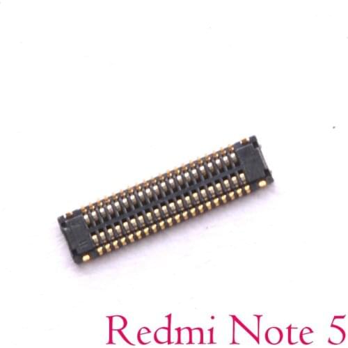 2pcs/lot Original LCD display FPC Connector Port Plug on mainboard For Xiaomi redmi Note 5 Note5 Pro