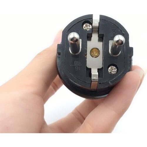 4000W Waterproof IP54 EU Plug Industrial Electric Power Male Schuko Plug Rewireable Socket Outlet Adaptor Extension Cord