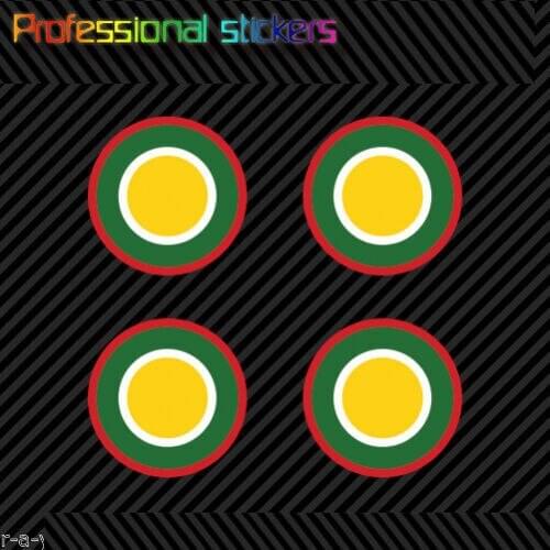 4x) Royal Brunei Air Force Roundel Sticker Die Cut Brunei RBAirF BRN BN Stickers for Motos, Cars, Laptops, Phone