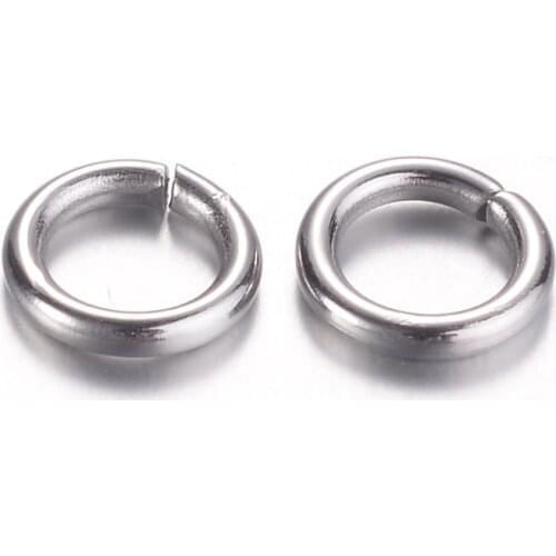 5000pcs 5.5x1mm 304 Stainless Steel Jump Rings Close but Unsoldered Ring for DIY Jewelry Making 18 Gauge Inner Diameter: 3.5mm