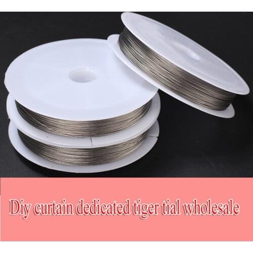 60m/lots 0.45mm Antique Silver Tiger Tail Thin Steel Wire Sewing Nylon Cord Thread For Necklace Jewelry Craft Curtain Beading