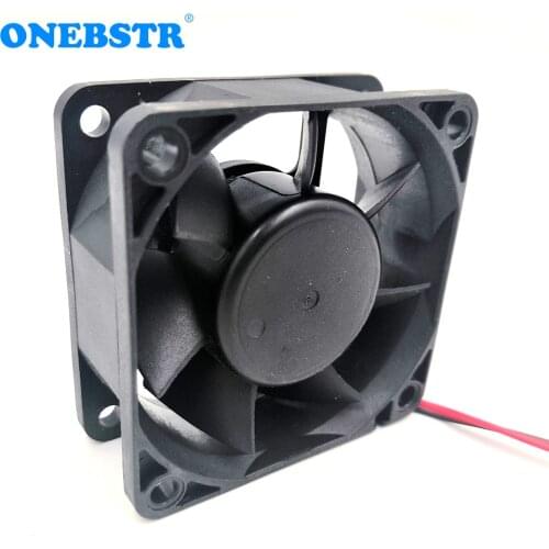 6025 Dual Ball Bearing Brushless Fan DC 12V 24V 6cm 60mm Computer PC CPU Case Durable Cooling XH2.54-2Pin Connector 60X60X25mm