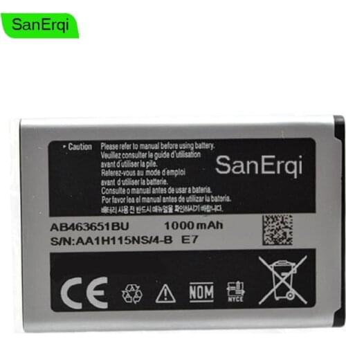 10pcs 1000mAh Battery For Samsung AB463651BC AB463651BEC AB463651BU For SAMSUNG cell phone J800 B3410 C3060 C3222 C3322 C3500