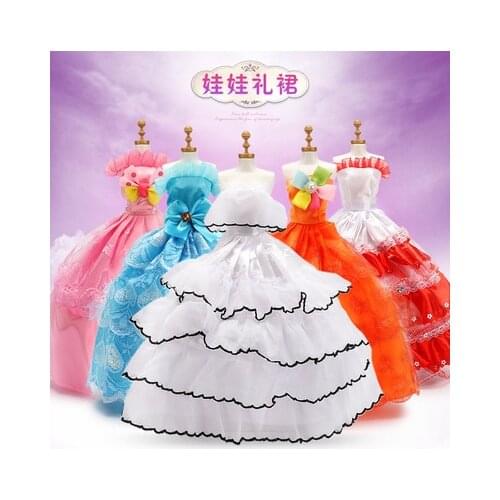 Barbies Wedding Dress Princess Angel Dollhouse Clothes Accessories For 30 Cm Barbies Dolls Gift(excluding shoes)