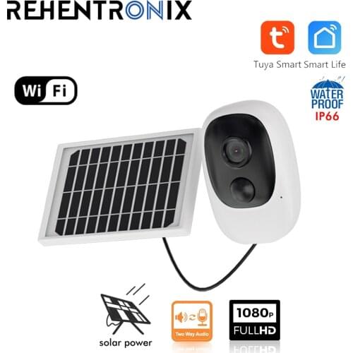 100% Wireless Tuya Battery Camera 10000mAh Battery Power IP66 Night Vision Two-way Audio Security Camera Long Battery Life