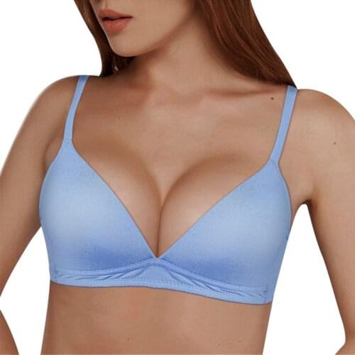 Seamless Bras For Women Lingerie Underwear Sexy Bralette Thin Push Up Bra Solid Wire Free Brassiere Intimate Small Chest Bras
