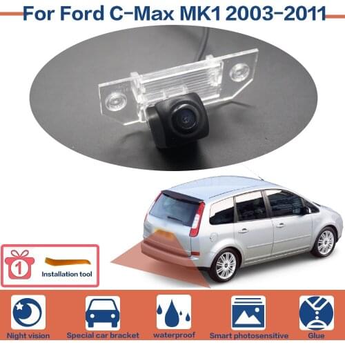 For Ford C-Max MK1 2003-2011 Rear View Camera License Plate Camera HD High Quality | CCD With RCA