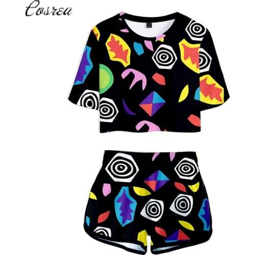 Stranger Things T Shirt Eleven Costume Shirts+Shorts Sets T-shirt Short Sleeve Tops Women Girls Sportswear Harajuku Tees Disfraz