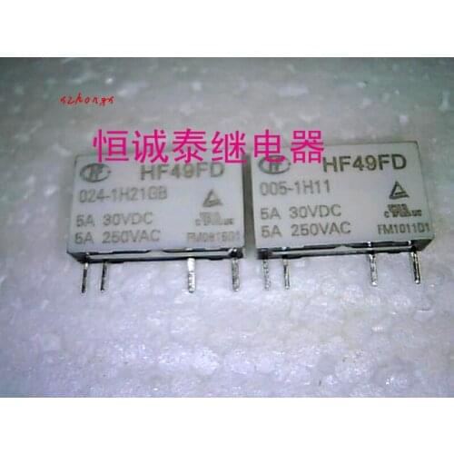 HF49FD/005-1H11 Usually Turns on 5A Relay