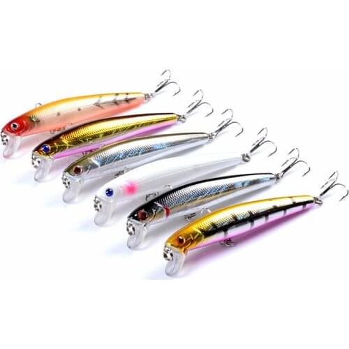 East Rain 9.6cm 9.8g 3pcs/lot Painted Suspension Freshwater Saltwater Fishing Lure SP Minnow Artificial Hard Bait Free Shipping