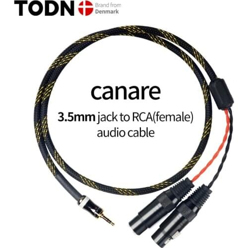 Canare HiFi cable audio XLR cable Audio signal wire plug 3.5mm aux plug convert XLR plug
