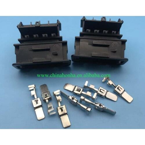 2 pcs 8-Pin 6.3mm automotive wiring harness system connector Male Plug With Terminals 1J0972784 1J0 972 784