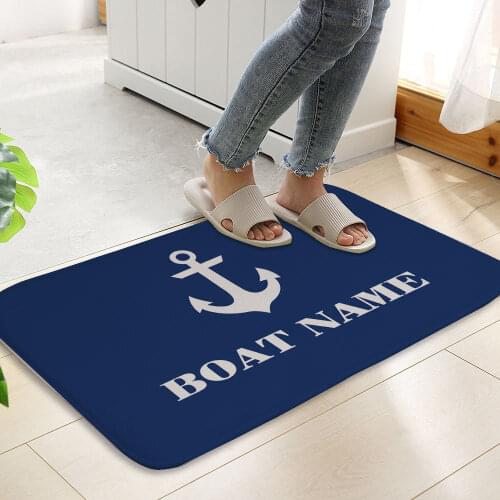 Anchor Pattern Rug Home Kitchen Rugs Doormat Front Porch Decoration Rugs for Kitchen Entrance Door Mat Modern Home Decor Rugs