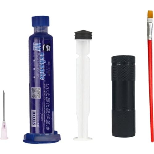 MECHANIC UV Curing Solder Mask Ink Black/Blue/Green/Red/Yellow/White Welding Oil Paint Prevent Corrosive Arcing