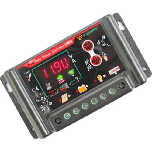 Multifunction solar controller 20A 11.1V 12V 12.8V 14.8V 24V Application of multi battery voltage solar light controller