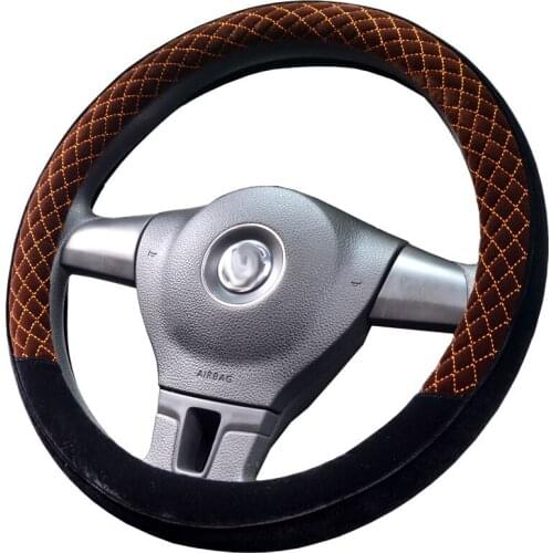 Soft Plush velvet Steering Cover Pad Wrap Protector Universal for 37/38cm 15inch Car Steering Wheel Decoration Accessories