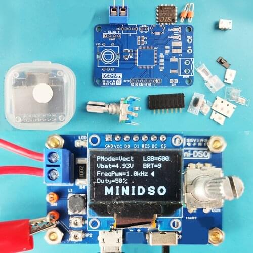 DIY electronic kit SMD welding mini oscilloscope diy kit STC8 LCD oscilloscope electronic soldering training project
