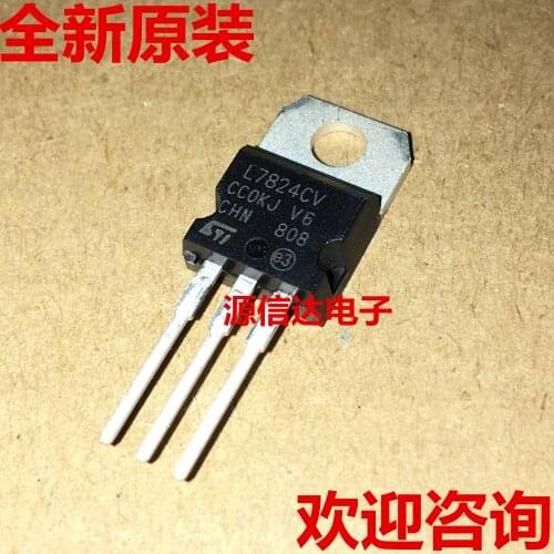 New original L7824CV L7824 1.5A 24V TO-220 three terminal voltage regulator imported from stock