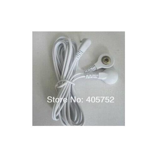 Wholesale 1000pcs/lot DC 2.5MM 2 in 1 Head electrode wires /cable for digital therapy machine ,tens machine ,slimming massager