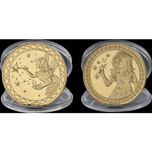 Round Tooth Fairy Commemorative Coin Collection Gift Souvenir For Chlidren Gift