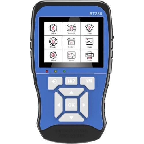 12V Portable Car Battery Intelligent Detector Battery Life Testing Tool 3.2 Inch Color Screen Display Charging Test Function