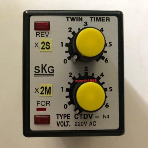 SKG positive and negative time relay CTDV-N4 12 seconds -12 minutes