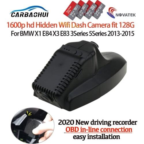 Car DVR Video Recorder Dash Cam Camera For BMW X1 E84 X3 E83 3Series 5Series 2013-2015 OBD in-line connection easy installation