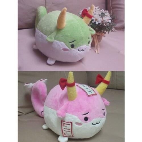 Japanese Touhou Project Cartoon Anime Kamishirasawa Keine Fujiwara no Mokou Toy Stuffed Plush Doll Cosplay Prop Christmas Gifts