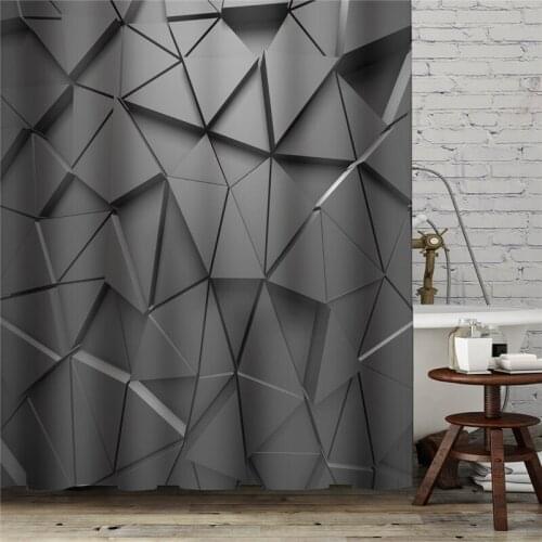 Cartoon Orange Printing Shower Curtain Polyester Waterproof Seaside Scenery Bathroom Curtain