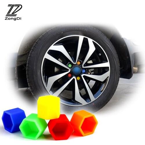 ZD 20Pcs Car Silicone Wheel Hub Screw Cover Cap For Citroen c4 c5 c3 Lifan Chery Suzuki swift grand vitara Opel astra h j g