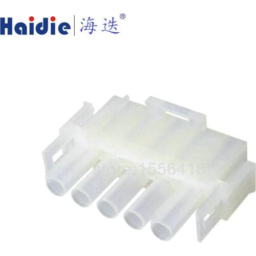 Free shipping 5sets 5pin tyco round electrical plug 1-480763-0 auto plastic wiring harness cable connector 350809-1