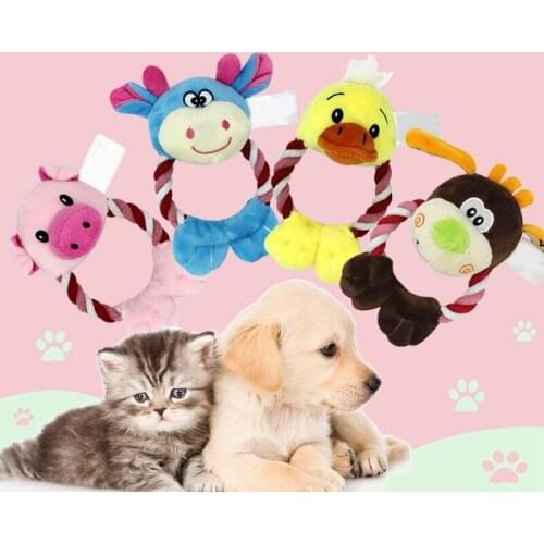 1PC Plush Squeaky Bone Dog Toys Bite-Resistant Clean Dog Chew Puppy Training Toys Soft Beer Bottle Food Cute Glass Pets Supplies