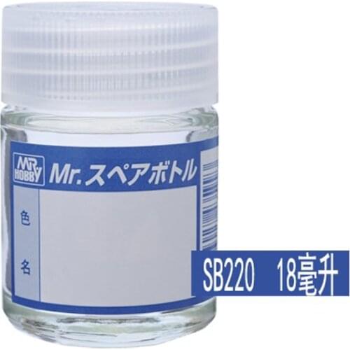 1pc X GSI Creos Mr. Hobby Gunze Mr. Spare Bottle SB220 Spare Bottle (Empty,18ml) Model Kit Tool