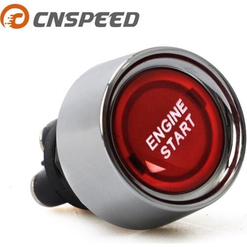 12v 50A Ignition Switch Red Light Push Start For Racing Sport OFF-ON